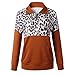 Produktbild LANGPIAOEZU Damen Sexy Leopard Reißverschlusstasche Langärmelige Pullover (Color : Brown, Size : M)