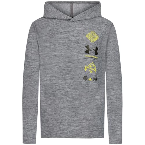 Image of Under Armour Boys Long Sleeve Hooded Performance Tee, Outdoor Collection