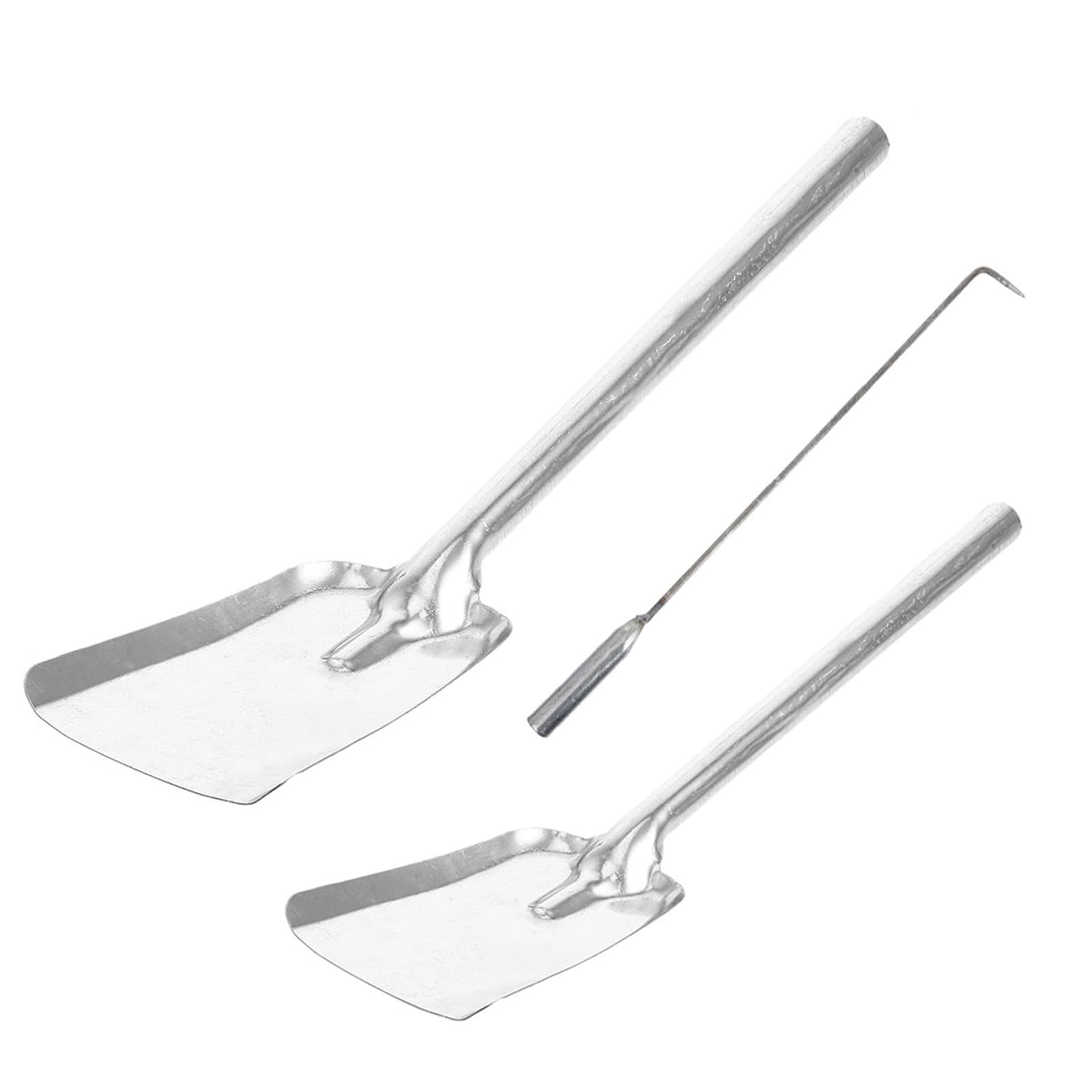 Pelle pour cheminée et crochet de foyer accessoires en acier épais pour poêle à bois