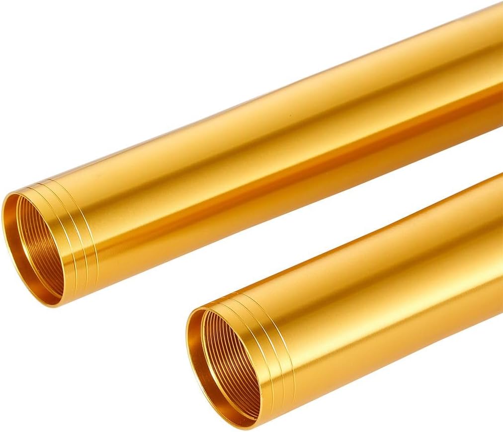 LANBAO Front Outer Fork Tubes Fork Pipes For Yamaha YZF R6 YZF-R6 2006 2007 490mm 2C0-23106-00-00 Gold Shock Pipes