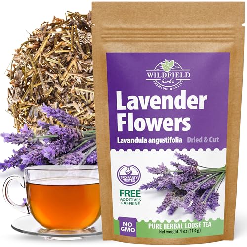 Image of 4 oz. Dried Lavender Flowers Herb Tea (Lavandula angustifolia) - 113 g Lavender Herbs Dried Tea Flores de lavanda