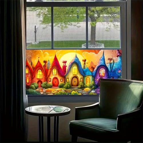 HOMETITUTE Vinilo Decorativo para Ventana 39.3 x 17.7 pulgadas miniatura 2
