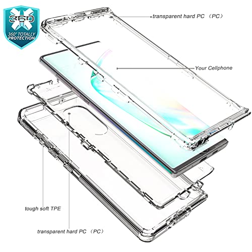 Coque Samsung Note 10 Crystal Clear durable en caoutchouc solide