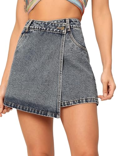 Image of Dolce Crudo Above Knee Denim Shorts for Women