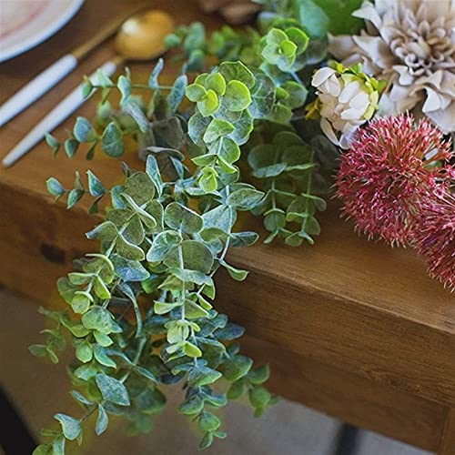 Buiten decoratieve planten 5 packs 30ft kunstmatige eucalyptus slingers nep groen wijnstokken faux hangende planten voor… - Afbeelding 6