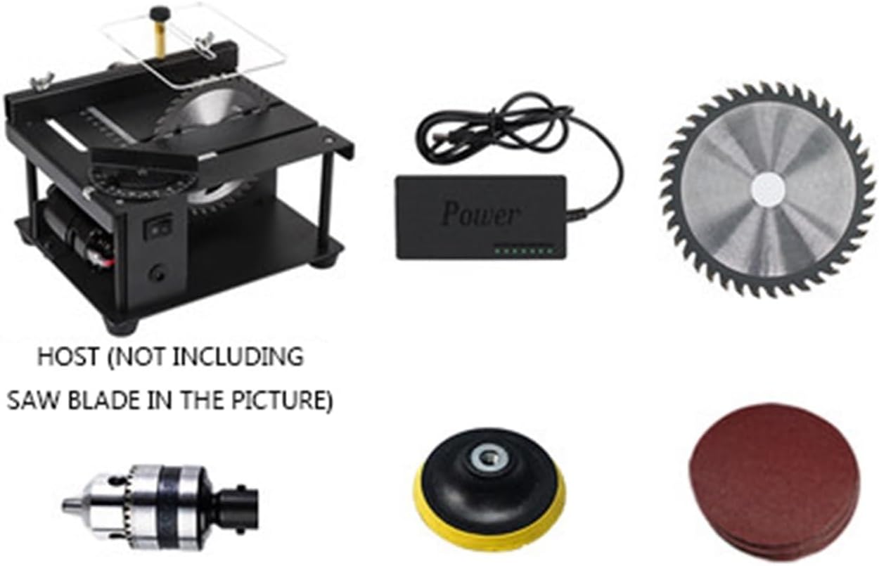 150W Multifunctional Mini Table Saw DC Woodworking Sliding Table Saw Jade Handmade DIY Crafts Cutting Machine Angle Cut Tools More powerful and efficient(Angle model B)