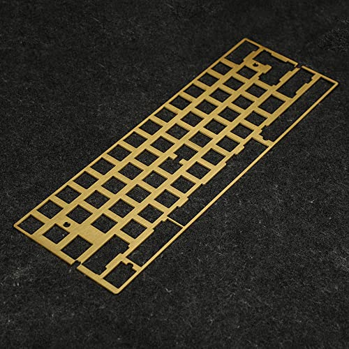 Plaque en laiton GH60 à rigidité maximale pour clavier mécanique 60%