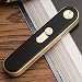 Shiningshopping USB Lighters Metal Rechargeable Windproof Flameless Electronic Arc Cigar Cigarette Lighter No Gas USB Charging Lighters (Black)