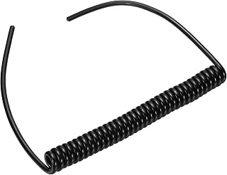 uxcell 5ft 20AWG 伸縮式コイルコード 300V 105°C 3導体スパイラル電源コード スプリング延長ケーブル 高圧高温対応 | 携帯用移動機器向け