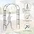 Garden Arch Trellis,4.9x8.5FT Metal Garden Arbor for Climbing Plants Outdoor,Wedding Archway for Lawn Patio Backyard Ceremony Party Decoration,Black