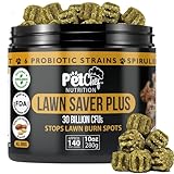 Pet Chef Dog Urine Neutralizer for Lawn Grass Burn Spot Saver Soft Chews Helps Reduce Yellow Spots & Protect Yard Plant-Safe Lawn Support Supplement 140 Chews