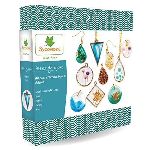SYCOMORE SYCOMORE-ADB003 Bracelet Atelier Kit pour créer des Bijoux-Résine, ADB003, Plusieurs Couleurs