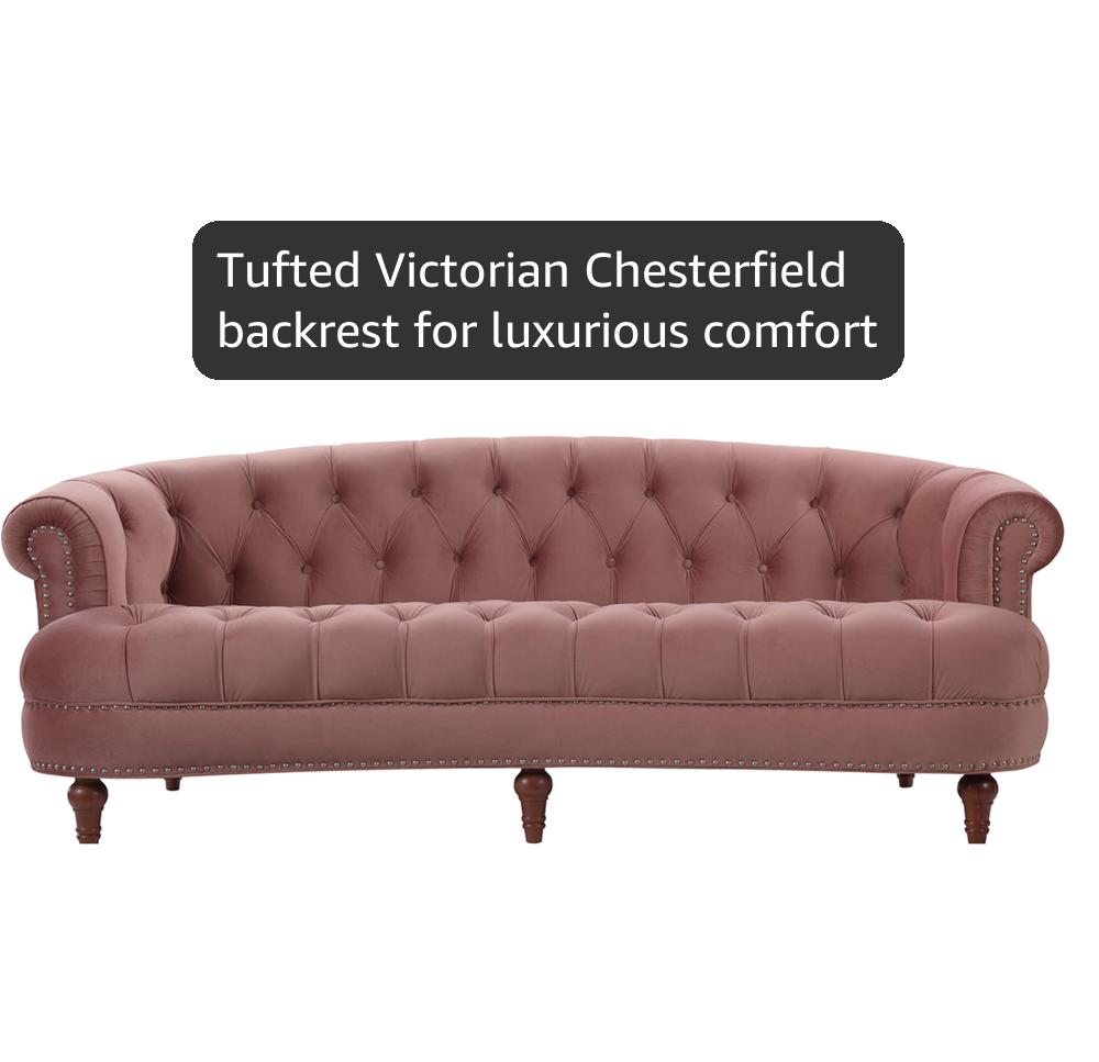 Amazon.com: Jennifer Taylor Home La Rosa Sofas, Ash/Rose : Home