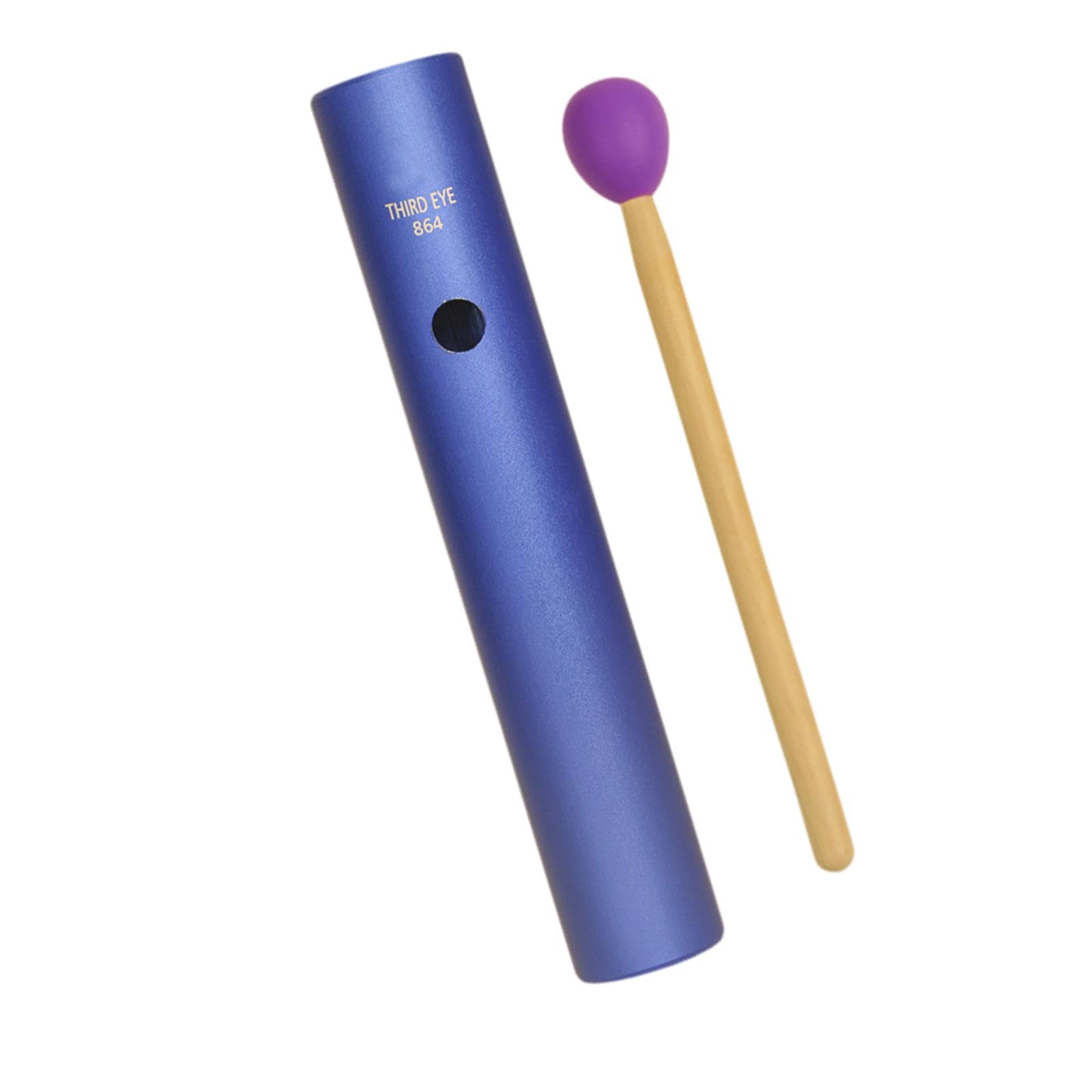 Amagogo Tube Wah en Alliage d'aluminium, Shaker Guiro, Cylindre de Sable, tonalité d'instrument de Musique Portable, Indigo