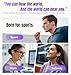 King Lucky Clip on Earbuds Open Ear Wireless Bluetooth 5.4 Headphones with Mic, 50H Play, Noise Cancelling, Waterproof, Comfortable for Small Ears & Glasses Wearers, Sports, Workouts, Purple