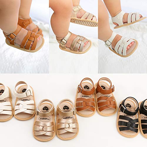 Image of RVROVIC Baby Boys Girls Sandals Premium Soft Anti-Slip Rubber Sole Infant Summer Outdoor Shoes Toddler First Walkers