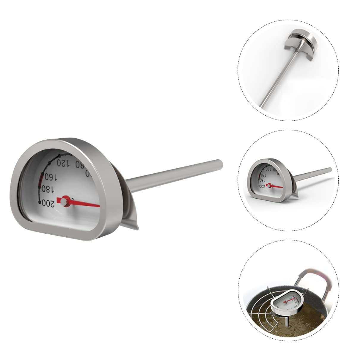 1pc Barbacoa for el mejor probador de alimentos Dial Hogar Hogar Aceite de tallo profundo Gadget Útil Medidor Herramienta instantánea Cocinar Leer Freidora Temperatura Parrilla Carne Pavo Accesorios C