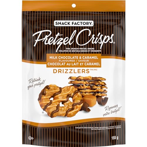 Snack Factory - Snack Factory Pretzel Crisps - Milk Chocolate & Caramel Drizzlers 155 Grams - -19%