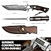 Handmade Damascus Hunting Knife,10.4