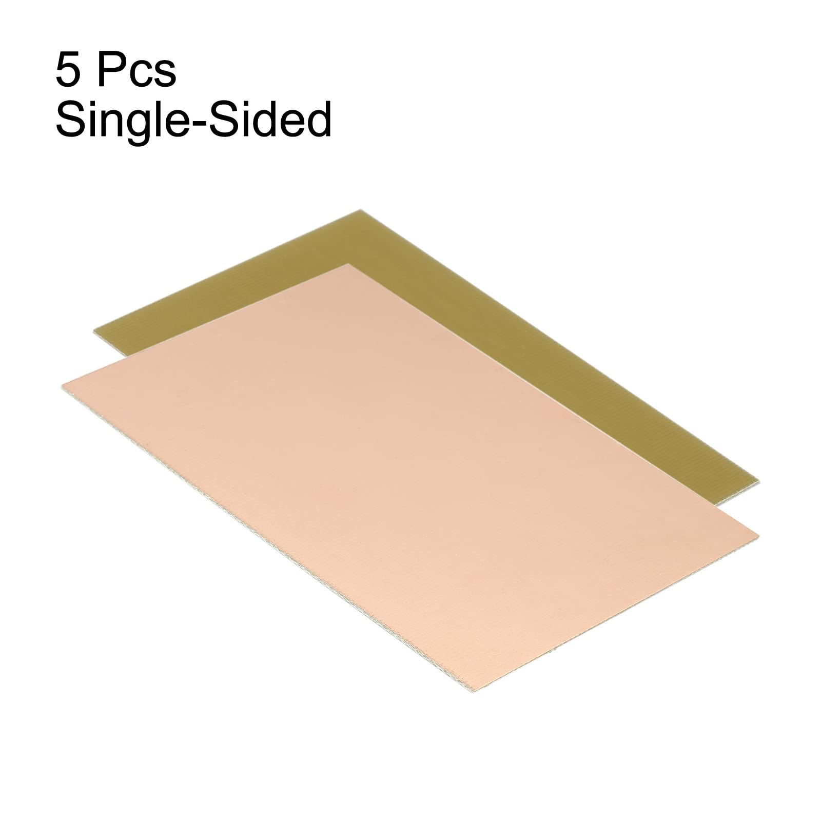 PATIKIL FR4 Côté Unique Cuivre Plaqué, 5 Paquet 100 x 70 x 0.8mm PCB Stratifié Carte Circuit Imprimé