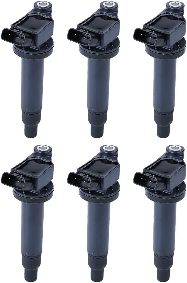 IRONTEK Ignition Coil Pack of 6 Compatible with 00-04 for Toyota Avalon; 02-06 for Toyota Camry; for Lexus 99-03 ES300 04-06 ES330; 04-08 for Toyota Solara REF#UF267; UF-267; C1714; 610-58572; 6731301