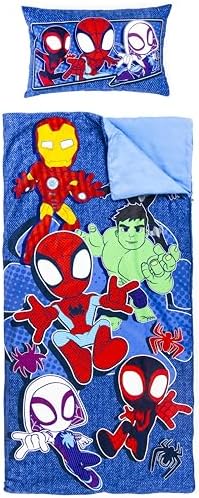 Jay Franco Set de 2 con Almohada y Manta de superhéroes Marvel, S...