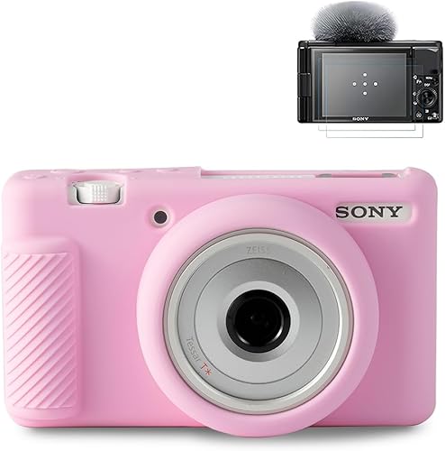 Pocoukate Funda para cámara Sony ZV-1F, ZV-1 IIZV-1M2 Vlog Camera, ZV1F Funda de silicona para cámara, funda suave antiarañazos delgada con