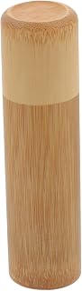 Alipis Bamboo Incense Storage Tube Carbonized Bamboo Canister for Tea and Incense Sticks Portable Travel Tea Container Lid Vintage Design for Home Use