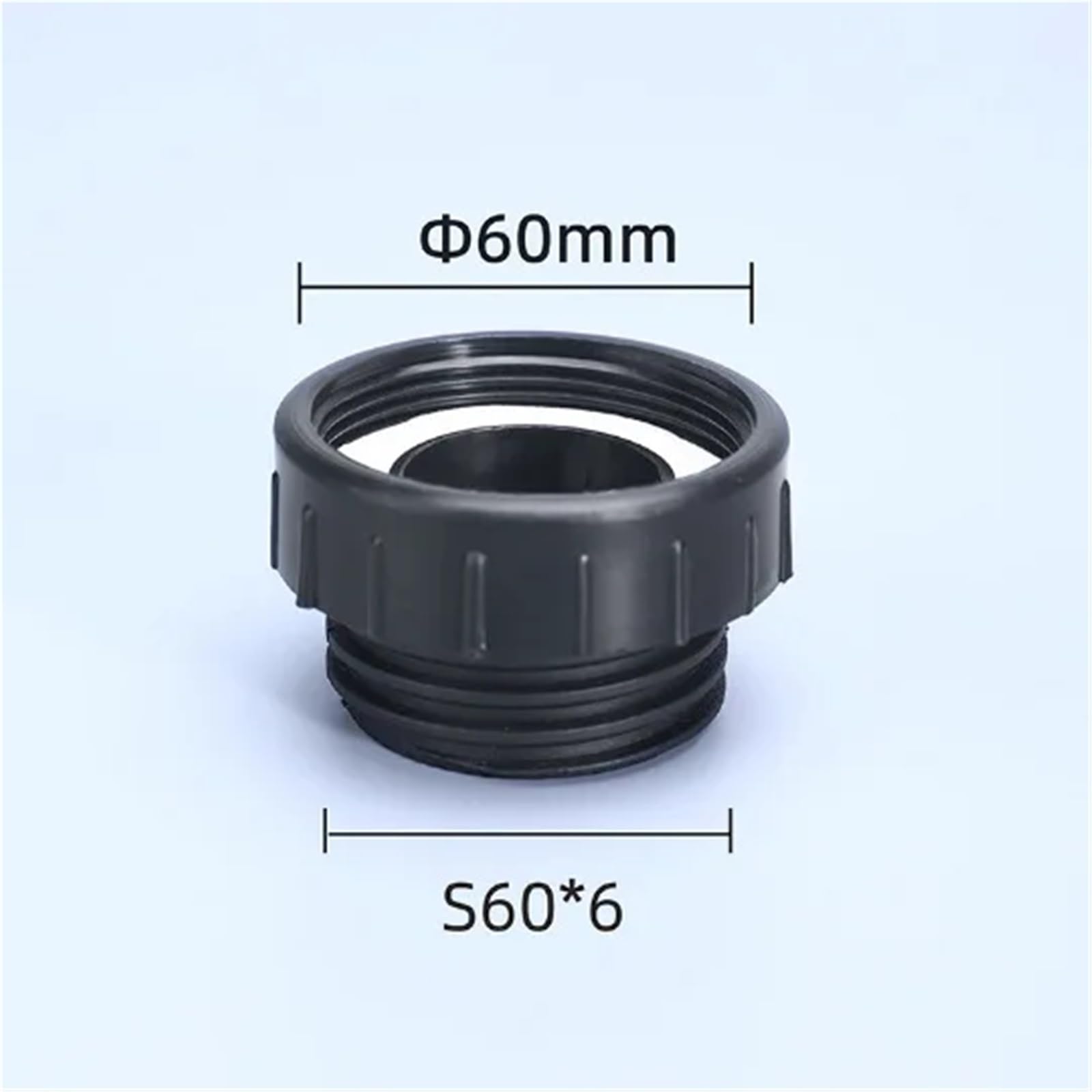 Pogrubione plastikowe złączki do zbiorników IBC 63 mm drobne zęby do 60 mm gruby gwint do złącza wody ogrodowej (60 mm-60 mm)