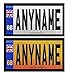 Price comparison product image Coolrideplates Premium 9 x 5cm Personalised Waterproof Rear Number Plate Stickers For Little Tikes Ride On Cars