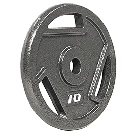 BalanceFrom Standard 1-Inch/Cast Iron Plate Weight Plate for Strength Training, Weightlifting and Crossfit