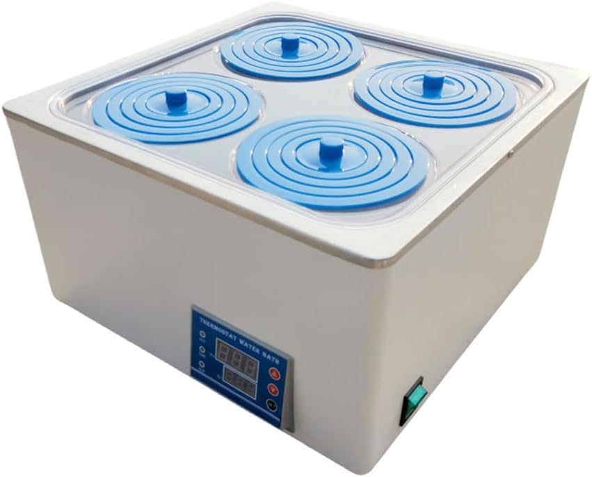 Lab Digital Water Bath 13L Capacity Thermostatic Heater Laboratory Heating Devices Stainless Steel Liner 4 Opening
