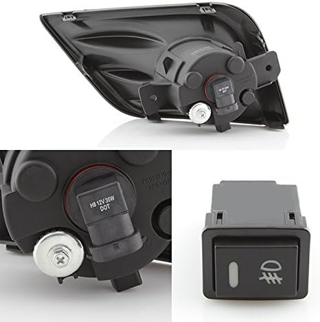 AKKON - For 2016-2018 Nissan Altima 4-Door Sedan Models Driver+Passenger Side Fog Lights Pair w/Switch Assembly