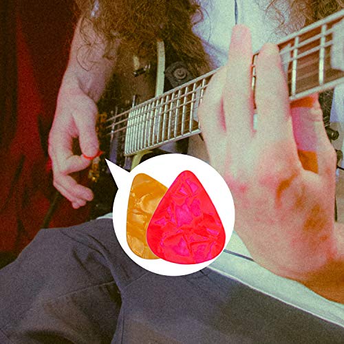 Luter 2Pcs Guitar Fretboard Stickers And 10Pcs Guitar Picks, 6 Strings Acoustic Guitar Fingerboard Frets Note Decal Stickers For Learning Beginner #TOP5