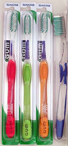 GUM 470 Micro Tip Toothbrush - Full - Soft (6 Pack)