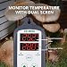Inkbird ITC-308 Doble Rele 220v Digital Termostato con Sonda, Controlador de Temperatura...