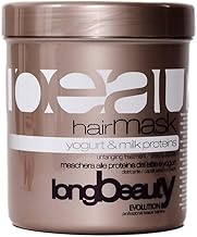 LongBeauty Hair Mask Dry and Opaque Hair Mask 1000 ml Milk Protein and Yoghurt Edelstein Evolution