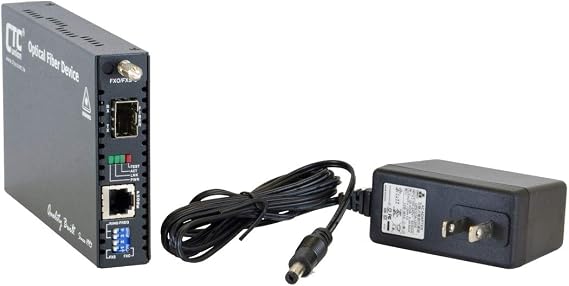 FRM220-FXO-FXS-SFP - POTS (RJ11) Over Fiber Media Converter, Telephone Line Extender, SFP Slot for Flexible Fiber Choices