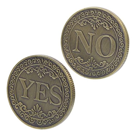 Bronze Ja Nej Beslut Mynt: 2St Souvenirmynt Ja Nej Mynt Beslutet Mynt Metallmynt Samling Dubbelsidig Mynt Lucky Coin Choice Coin Collectors Coin