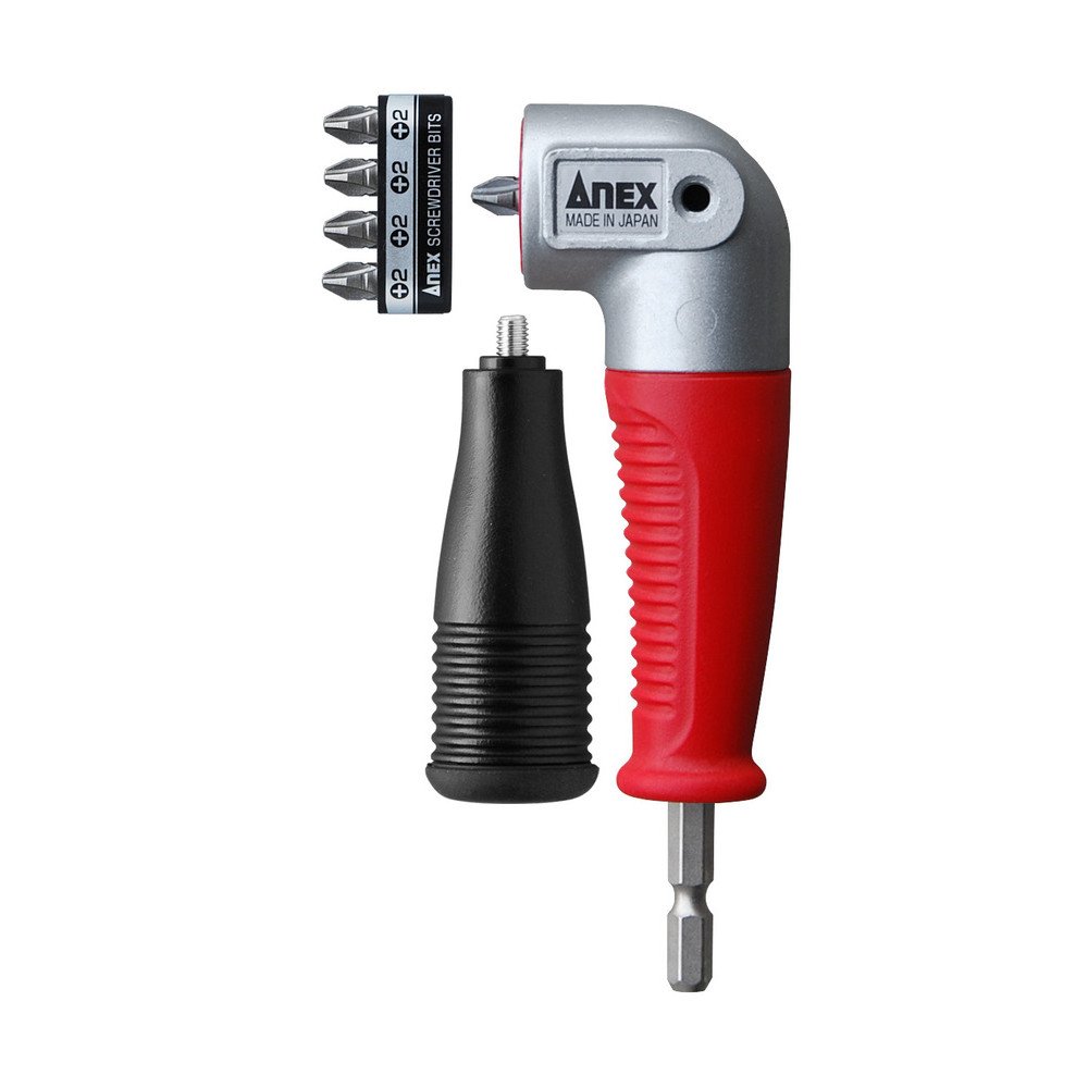 電動工具 Amazon | アネックス(ANEX) 超短L型アダプター 電動ドライバー用 AKL