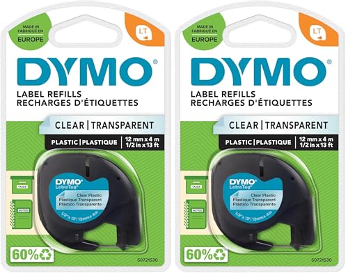Dymo S0721530 - Cinta de plástico (Paquete de 2)