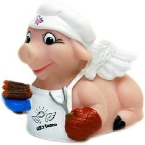 CelebriDucks - Pato de goma flotante, Holy Smoker BBQ Pig - Regalos coleccionables para niños y adultos - Juguetes divertidos, seguros y sellados