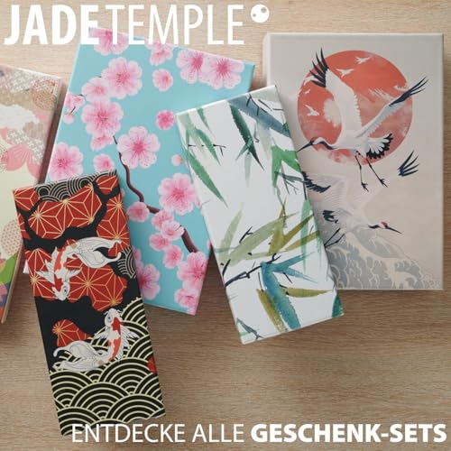 JADE TEMPLE Keramik Sushi Set mit Dippschale und Stäbchen - 1 Set, Blau
