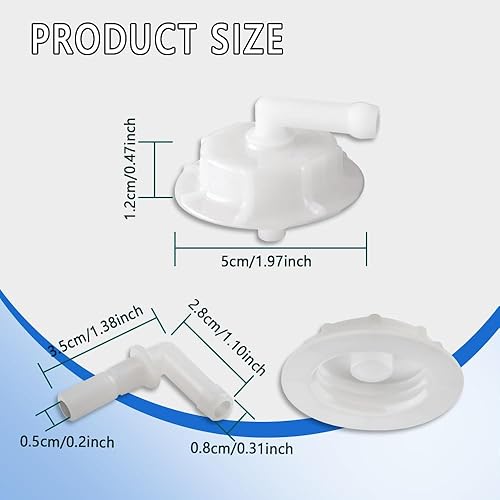 Miniatura 3 de 2PCS 19102-PM5-A00 - Tapa de tanque de desbordamiento de depósito de refrigerante para radiador con junta, tapa de depósito de refrigerante para