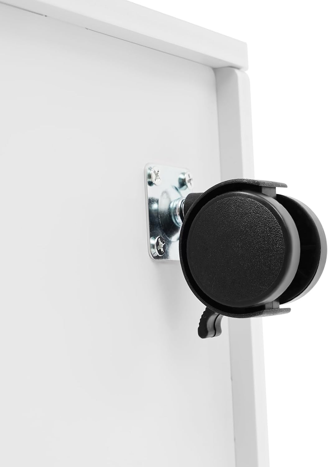 21 Slots Blueprint Storage Rack, Construction Plan Holders with 6 Lockable Casters Blue Print Storage Organizer with Removable Dividers & Handles for Office and Home (White)