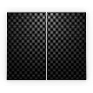 ALLboards Glazen fornuisafdekplaat, snijplank, carbonraster, antraciet, koolstofvezel, set van 2, multiplaat, werkblad…