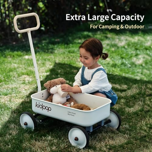 PULA-Wild 2-in-1 Kids\' Pull-Along Wagon Toddlers Push Walker for 2.5-8 Adjustable Handlebar, Birthday Gifts Max Weight 33 lbs (Green) - Thumbnail 5