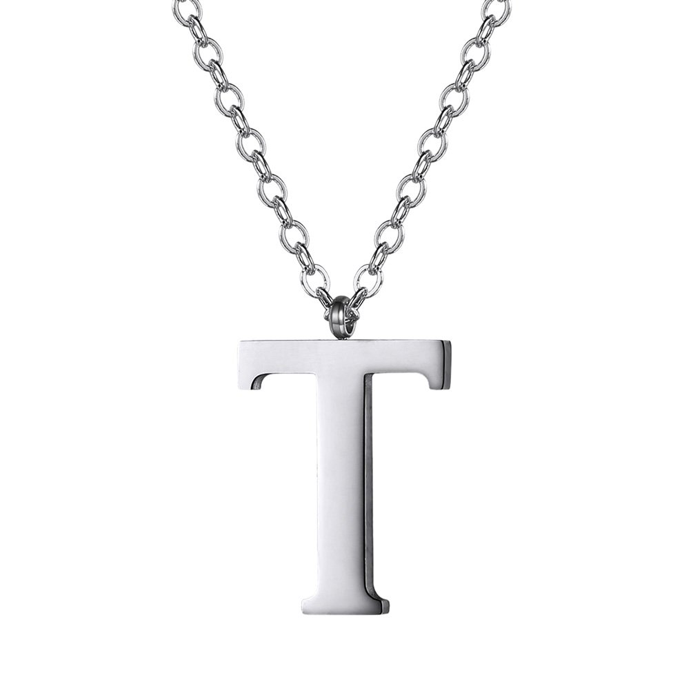 Letter T Necklace Silver Store, 55% OFF 