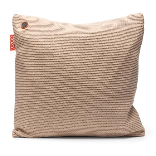 Coussin chauffant confortable UNA - Sans fil (Beige tricoté)