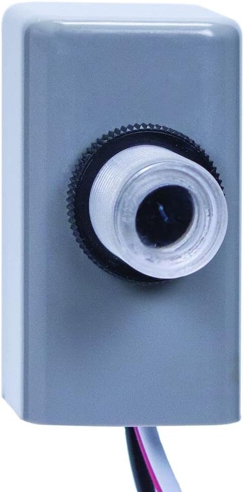Intermatic EK4736S Nightfox™ Top Lens Stem and Swivel Mount Electronic Photocontrol - Reliable Light Sensing for Outdoor & Commercial HID and LED Fixtures - Non-Drift Sensor with 10,000+ Switch Cycles
